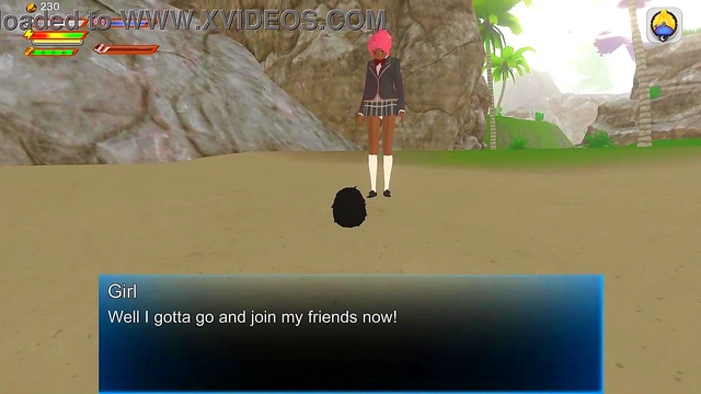 Horny Student Slave Gets Pissed On By Femdom Mistress at Beach