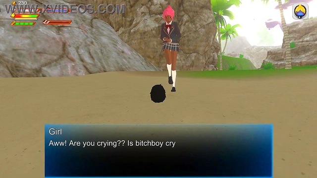 Horny Student Slave Gets Pissed On By Femdom Mistress at Beach