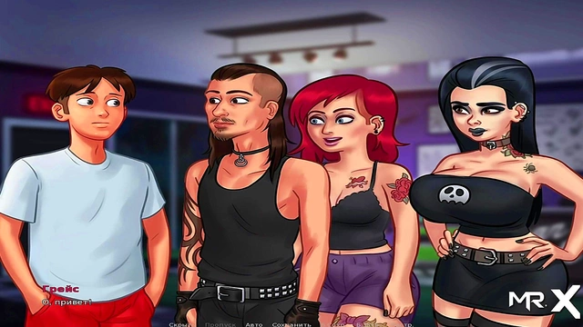 Teen Anime Chick Gets Inked by Handsome Artist in Summertime Saga Tattoo Session