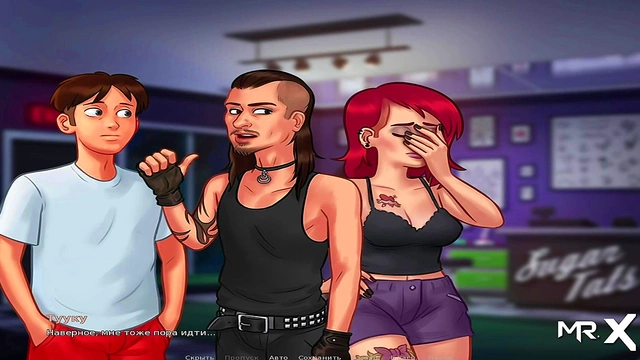 Teen Anime Chick Gets Inked by Handsome Artist in Summertime Saga Tattoo Session