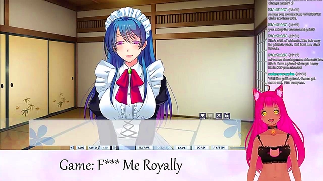 Lewd Vtuber Neko Seduces With Big Boobs In Anime Livestream Fantasy