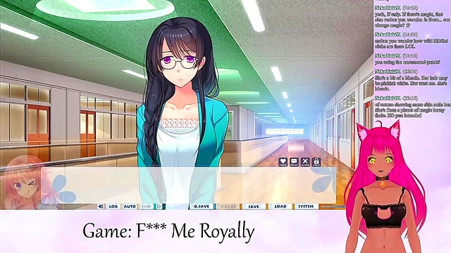 Lewd Vtuber Neko Seduces With Big Boobs In Anime Livestream Fantasy