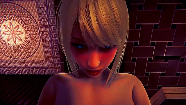 Honey Select Big-Titted Anime Babe Fucks in Blue Swimsuit & Cums Outside