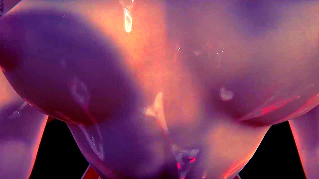 Honey Select Big-Titted Anime Babe Fucks in Blue Swimsuit & Cums Outside