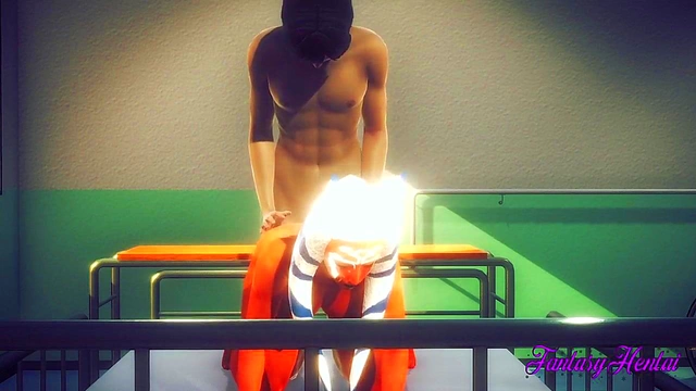 Ahsoka Tano Gives Intense Blowjob & Gets Creampie in Star Wars Hentai Scene