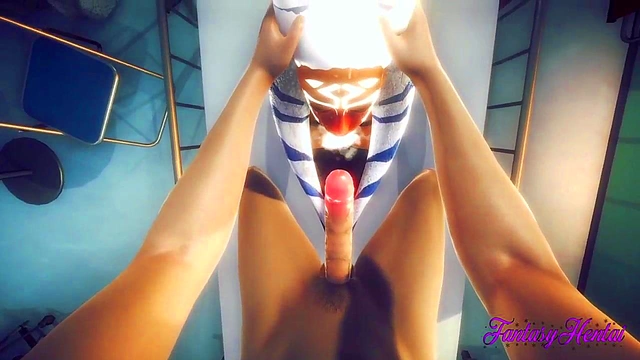 Ahsoka Tano Gives Intense Blowjob & Gets Creampie in Star Wars Hentai Scene