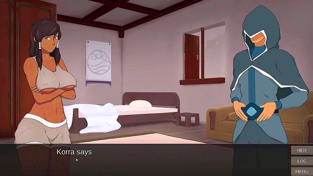 Asami Sato Takes Giant Anime Dick In Slutty Cummy Bender Scene