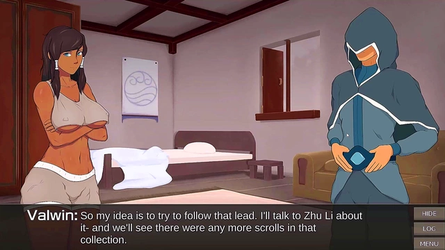 Asami Sato Takes Giant Anime Dick In Slutty Cummy Bender Scene