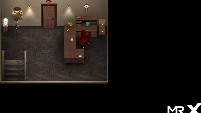 Office Lust Spreads – Anime Chick seduces Gamer for Naughty Desk Sex