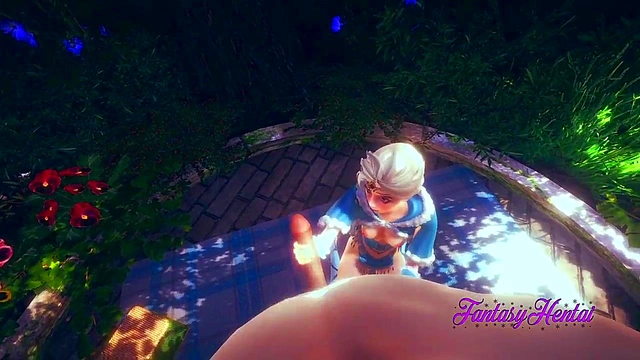 Elsa from Frozen Gets Fucked & Gives Blowjob for Double Creampie in Manga Anime Porn