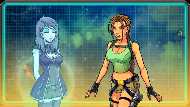 Lara Croft's Steamy Anime Adventure With Hermione in Akabur’s Womb Raider Fantasies