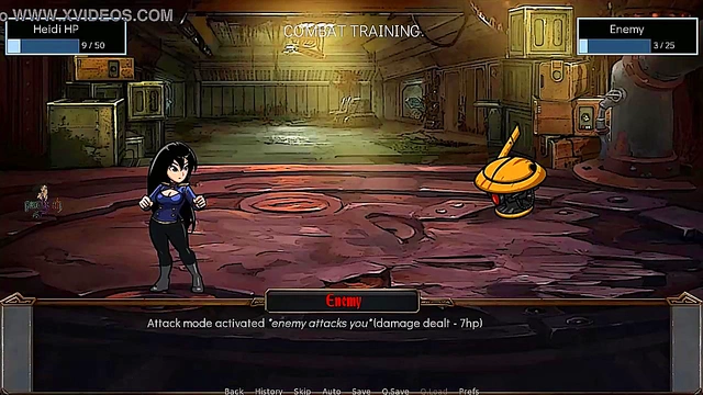 Hentai Warhammer Inquisitor Trains Big-Busted Student in Shower Voyeur Scene