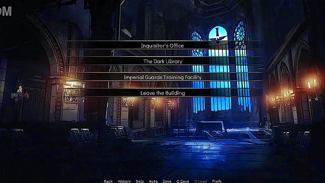 Hentai Warhammer Inquisitor Trains Big-Busted Student in Shower Voyeur Scene