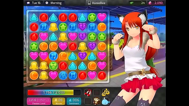 Hot Anime Girls Get Sexy on Beach in HuniePop Porn Game Adventure