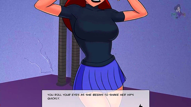 Blonde & Redhead Heroines Dance for Justice League Members in Steamy Anime Scene