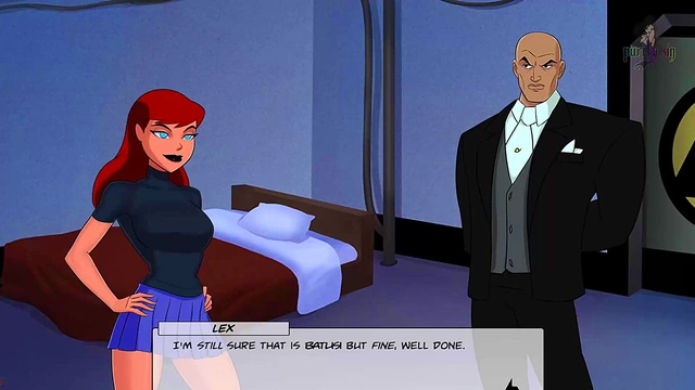 Blonde & Redhead Heroines Dance for Justice League Members in Steamy Anime Scene