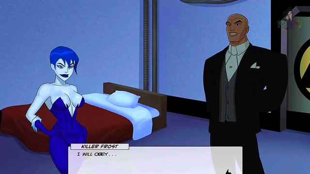 Blonde & Redhead Heroines Dance for Justice League Members in Steamy Anime Scene