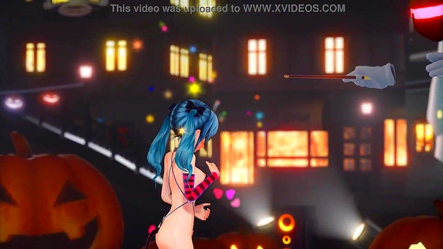 Hatsune Miku Dances Seductively While Masturbating in Erotic Anime Scene
