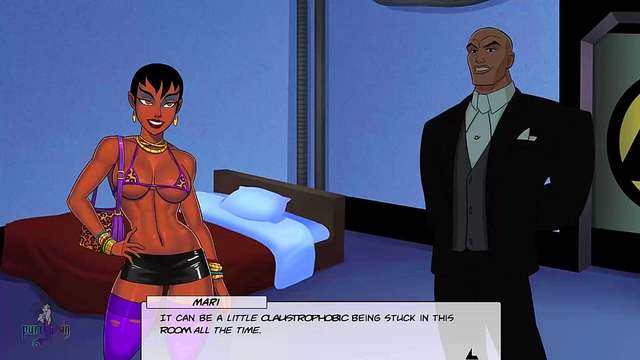 Double Superhero Fun – Blonde Supergirl & Raven Team Up for Intense Hentai Action