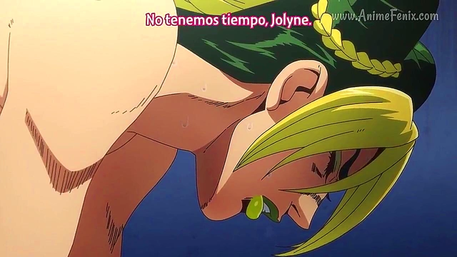 JOJO's Bizzare Adventure – Anime Chick Sucks Dick & Rides Cock