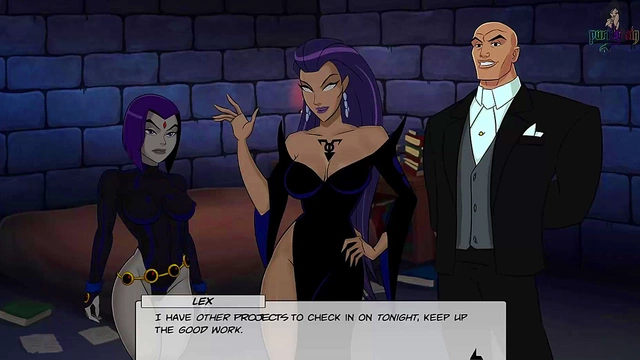 Raven Dances Seductively for Superman & Justice League Heroes in Steamy Hentai Scene