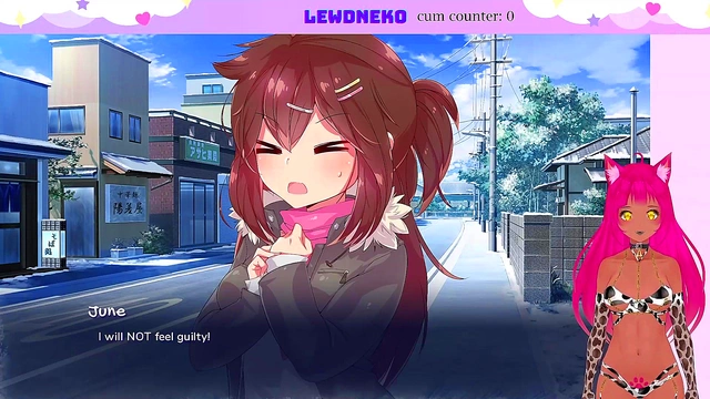 Lewd VTuber Neko Seduces With Anime Livestream Chasing Tails Action