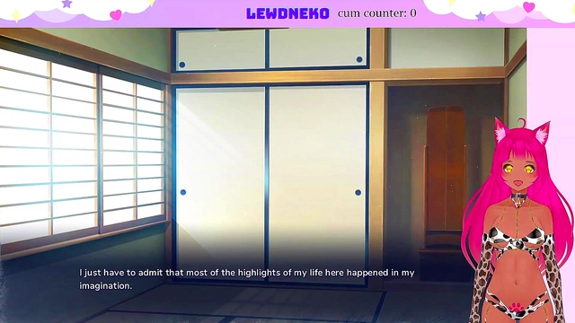 Lewd VTuber Neko Seduces With Anime Livestream Chasing Tails Action