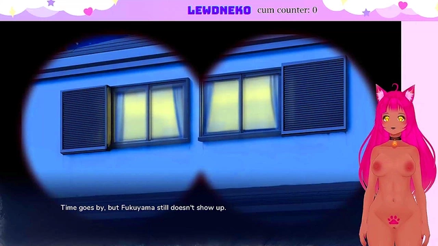 Lewd VTuber Neko Seduces With Anime Livestream Chasing Tails Action