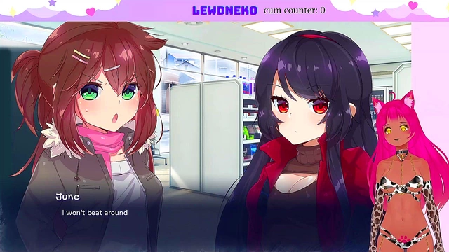 Lewd VTuber Neko Seduces With Anime Livestream Chasing Tails Action