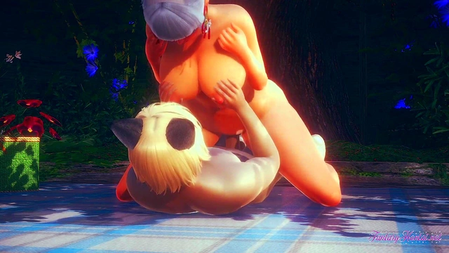 Ayaka from Genshin Impact Enjoying Intense 3D Hentai Action & Creampie