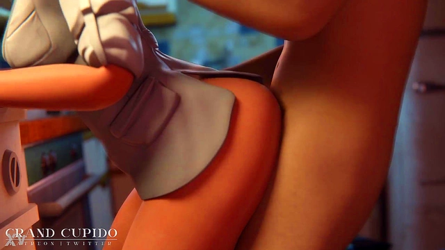 Mercy’s Big Tits Engage in Deep, Hard Kitchen Sex with Anime Dick