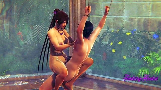 Lulu from Final Fantasy X Enjoying Blowjob & Spa Sex in Uncensored 3D Hentai Anime