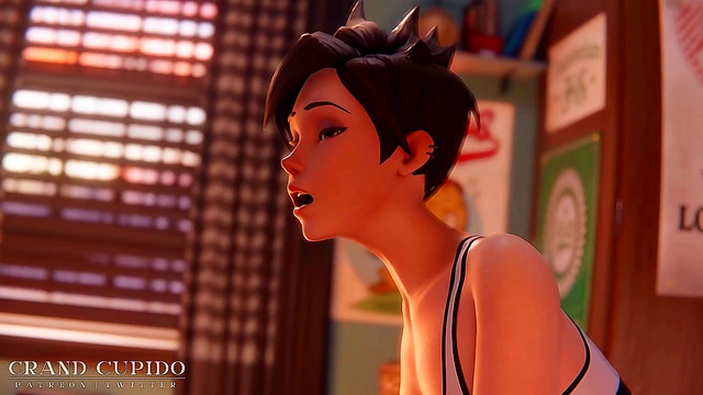 Tracer Goes All-In for Steamy 3D Anime Overwatch Sex Sports Action