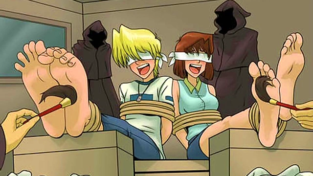 Barefoot Anime Girls Get Tickled & Teased In Erotic Fetish Fun