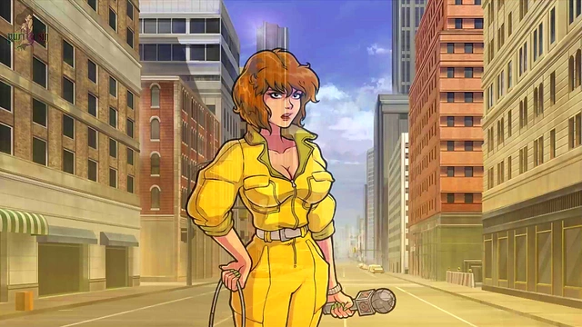April O'Neil Trains with Akabur's Genie for Hentai Slutty Adventures