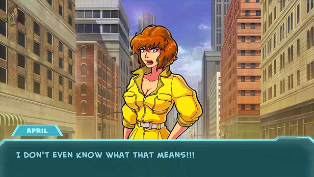 April O'Neil Trains with Akabur's Genie for Hentai Slutty Adventures