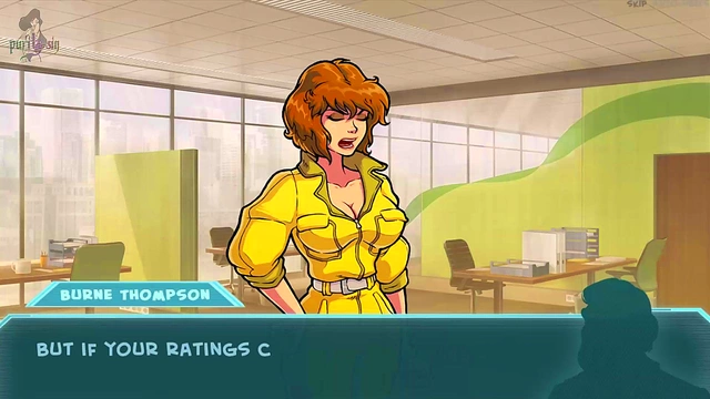 April O'Neil Trains with Akabur's Genie for Hentai Slutty Adventures