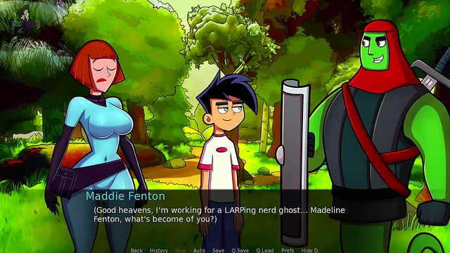MILF Maddie Masturbates & Orgasms in Danny Phantom Anime Adventure
