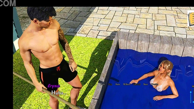 Blonde Teen Erynn Seduces With Her Big Tits And Ass In A White Bikini