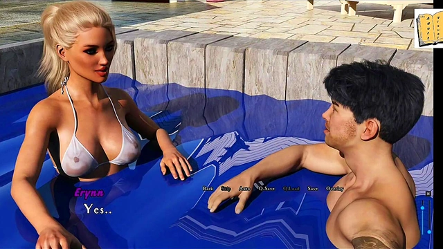 Blonde Teen Erynn Seduces With Her Big Tits And Ass In A White Bikini