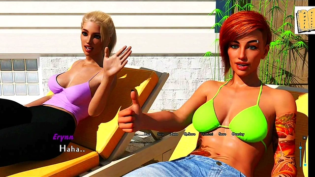 Blonde Teen Erynn Seduces With Her Big Tits And Ass In A White Bikini