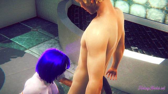 Raven Gives Pleasure With Dildo & Blowjob In Uncensored Anime Hentai Porn