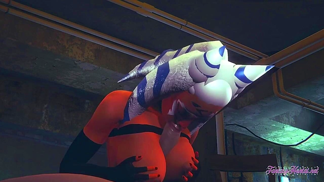 Ashoka Tano Sucks Dick & Gets Fucked for Star Wars Hentai Creampie