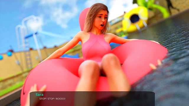 Stepsister Sara Sucks Dick By The Pool For A Dirty Cum-In-Mouth Scene