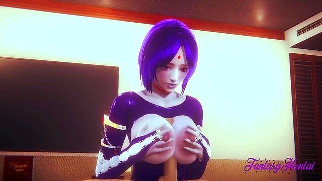 Raven Gives Sizzling Boobjob & Fingering Orgasm in Uncensored 3D Hentai Anime