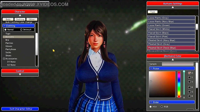 Big-Titted Anime Waifu Gets Creative in Honey Select Character Creation With Yakuza Meme Music