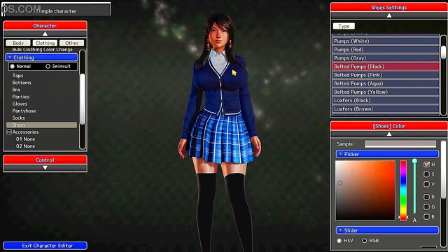 Big-Titted Anime Waifu Gets Creative in Honey Select Character Creation With Yakuza Meme Music