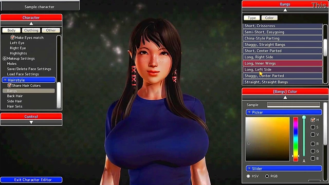 Big-Titted Anime Waifu Gets Creative in Honey Select Character Creation With Yakuza Meme Music