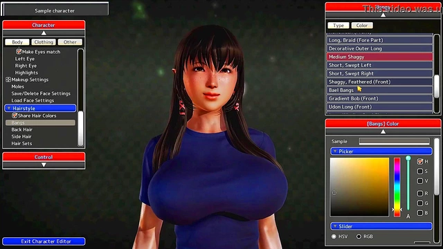 Big-Titted Anime Waifu Gets Creative in Honey Select Character Creation With Yakuza Meme Music