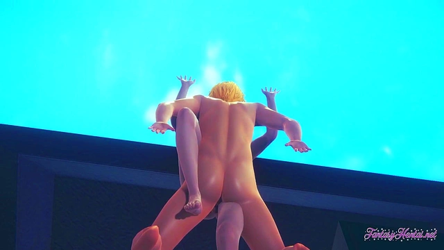 Annie Leonhart’s Dominant 3D Hentai Handjob, Footjob & Creampie Fuck